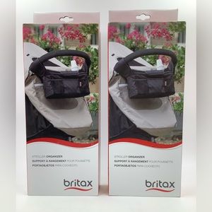 TWO PACK Britax Organizer Cup Holders Cell Phone Pocket-NEW IN BOX